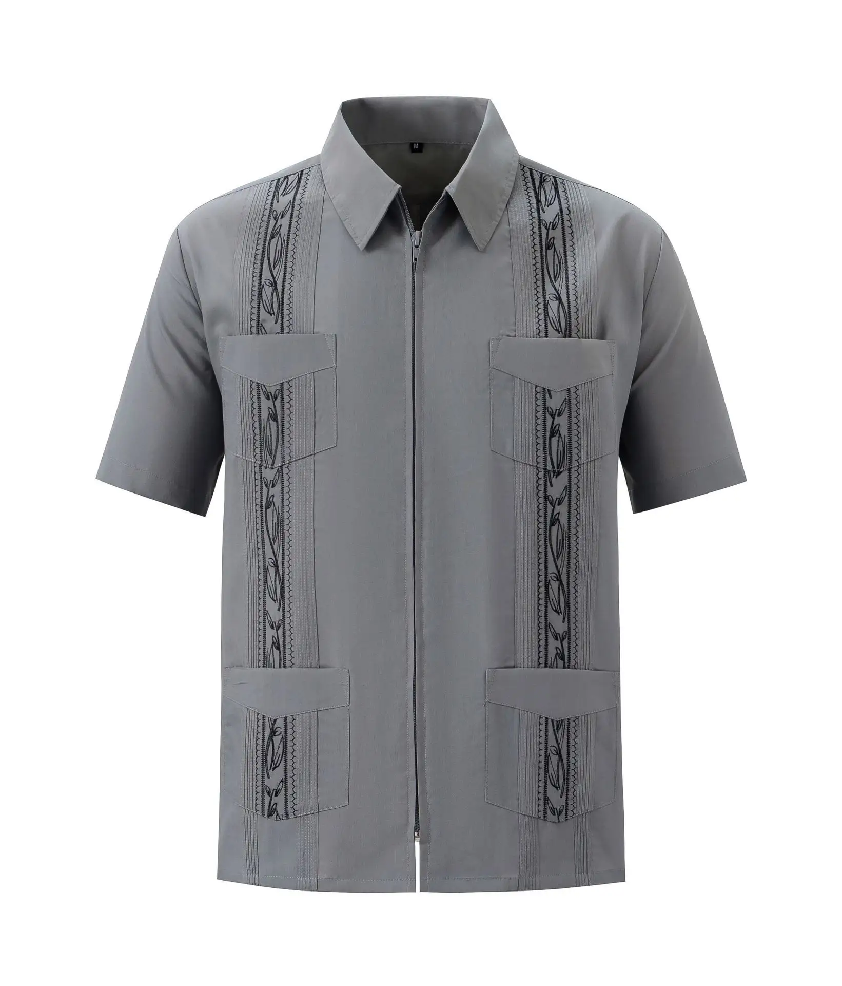 Best Selling 100% Cotton Short Sleeve Men S Wears Shirts Custom Made Guayaberas Mexico Wedding Shirts For Men