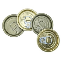 Couvercles de boîtes de conserve en fer blanc TFS à ouverture facile avec anneau de traction, non-rechargeables, logo personnalisé