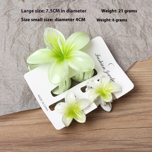 Élégantes Pinces à Cheveux Griffe pour <span class=keywords><strong>Amazon</strong></span> Exclusif, Adorables Épingles à Cheveux en Plastique Fleur Œuf avec Pinces Griffe Fleur de Bauhinia - Product Image 6