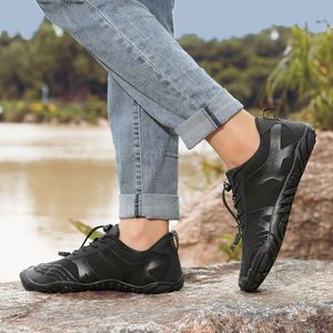 Zapatillas Deportivas Negras Minimalistas Retro Jick para Hombre, Estilo Barefoot, para Trail, Transpirables, para Correr en Invierno, con Cremallera, Entresuela de TPU, Parte Superior de Microfibra - Product Image 3