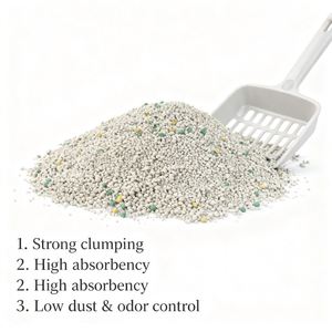 Wholesale Bulk BENJIE ISO9001 Certified 5kg Spherical High Quality Eco-Friendly Organic Clay <b>Dust</b>-free Fast Clumping Cat Litter - Product Image 2