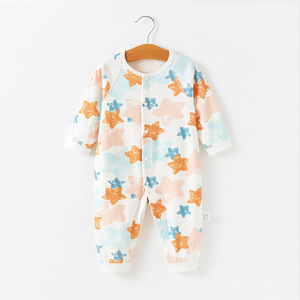 Conjuntos de <span class=keywords><strong>Ropa</strong></span> para Bebés, Mono de Algodón Puro, Conjuntos de <span class=keywords><strong>Ropa</strong></span> para Bebés, Lindos Pijamas con Estampado de Dibujos Animados para Hombre, Estilo Instagram - Product Image 6