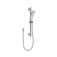 Tige de levage réglable murale chromée avec douchette à 3 fonctions en laiton mitigeur chaud et froid corps de vanne ensemble de douche de salle de bain