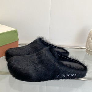 Pantuflas de Pelo de Caballo de Punta Cerrada, Estilo Europeo Americano de Alta Gama, Color Caramelo, Famosas en Internet, para Todas las Estaciones, 2026 - Product Image 4