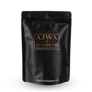 ถุงซิปพลาสติกบรรจุถุงซิปล็อคแบบตั้งได้พิมพ์โลโก้สีดำด้าน - Product Image 1