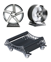 Support de détail de roue roulante à rotation de 360 degrés support de moyeu présentoir de jante rotative pour l'atelier de réparation de pièces automobiles