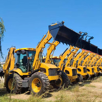 Kualitas Terjamin, Radius Kecil, Fleksibel, 4WD, Beban Terukur, Bekas, Cat Backhoe, Backhoe Loader Bekas untuk Pekerjaan Konstruksi Perkotaan