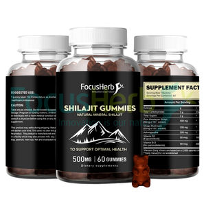 Focusherb Complément énergétique naturel à l'acide fulvique Gommes de Shilajit de l'Himalaya de qualité dorée - Product Image 2