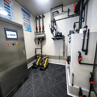 Système MBBR intégré conteneurisé pour station d'épuration des eaux usées, pompe à pression, capacité de 50 000 L/heure pour