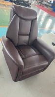 Fauteuil inclinable électrique multifonctionnel de première classe avec massage, interface USB, mouvement pivotant, structure métallique pour salon