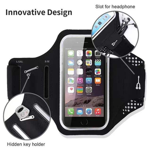 Custom Ultra-Thin Elastic Sports Jogging Arm Bag Waterproof Fashionable Fingerprint <b>Unlock</b> <b>Phone</b> Armband Outdoor Running - Product Image 4