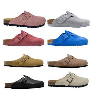 Birkenston boston mules עור אמיתי של גברים פרדות פרה נוחות זמש פחיות בר sede