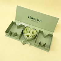 Emballage de fleurs de luxe haut de gamme pour la Saint-Valentin, boîtes d'emballage de fleurs élégantes avec design personnalisé