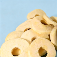Direct verzonden appelchips, handgesneden gevriesdroogde appels - lage GI gedroogde appelschijfjes 20g/100g zakje. Perfecte snack voor zwangere vrouwen.