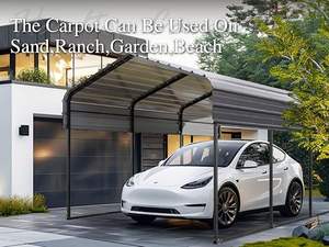 <span class=keywords><strong>Abri</strong></span> <span class=keywords><strong>de</strong></span> voiture en métal étanche 12 'x 20', auvent en aluminium pour véhicules, <span class=keywords><strong>abri</strong></span> extérieur facile à assembler - Product Image 4