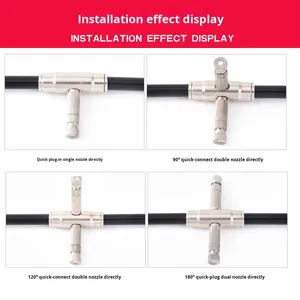 หัวฉีดพ่นละอองทองแดงทองเหลืองแรงดันสูง ใช้พลังน้ำ สำหรับเครื่องจักรสิ่งทอ เพิ่มความชื้นในโรงเรือน พ่นยาในฟาร์ม ระบบทำความเย็น - Product Image 2