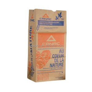Sacchetti di Carta Kraft Marrone Grandi, Pieghevoli, Resistenti allo Strappo, Biodegradabili, con Cordoncino, per Rifiuti Domestici, Giardino, <span class=keywords><strong>Foglie</strong></span>, con Stampa Logo Personalizzata - Product Image 6