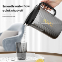 Bouteille d'eau froide en plastique de grande capacité 2000 ml, pichet à jus transparent, pichet en plastique de qualité alimentaire résistant à la chaleur avec poignée