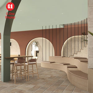 Étagères de boulangerie modernes et personnalisées, mobilier de boulangerie, vitrine à pâtisserie et à pain avec éclairage LED - Product Image 4