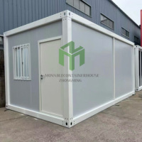 Maison préfabriquée mobile en conteneur conteneur de 20 pieds pour bureau Maison prête à l'emploi Bureau portable Maison de luxe