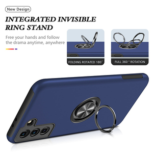 Custodia per telefono con supporto ad anello di lusso per Samsung <span class=keywords><strong>Galaxy</strong></span> A72 A52 A32 4g 5g A12 A42 A51 A71 A31 M31 M51 <span class=keywords><strong>A21s</strong></span> custodia in Silicone - Product Image 4