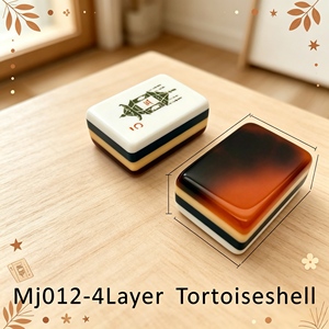 Classic <b>Mahjong</b> Tile <b>Set</b> Portable Plastic Game for 4 Players Universal Style - Product Image 2