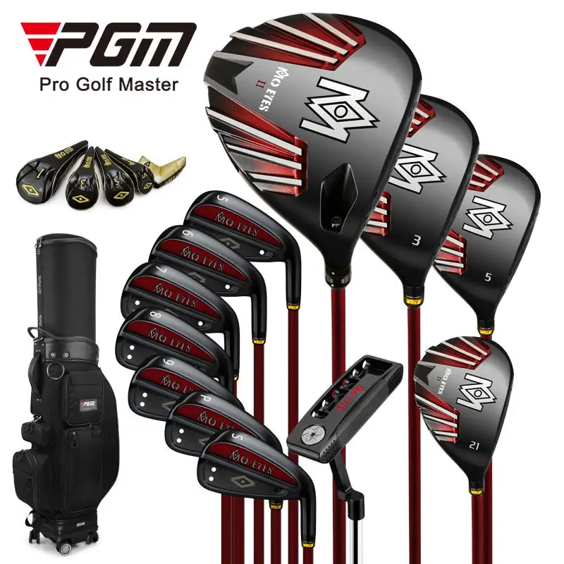 PGM MTG028 MO EYES 2 buatan Cina serat karbon poros grafit pria klub Golf profesional Set lengkap dengan tas Golf
