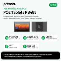 Tablet Dinding 10.1 Inci Smart Home Octa Core 4GB 64GB 4G LTE POE RS485 Tipe C Panel Kontrol Rumah Pintar Layar Sentuh