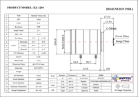 Objectif de vision industrielle 12 MM avec objectif au format 5 mégapixels et 2/3"