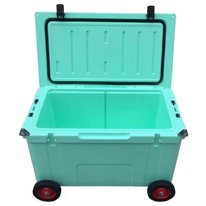 रोटोडोडेड कूलर बॉक्स 78l भारी शुल्क अछूता बर्फ छाती पोर्टेबल आधुनिक मछली समुद्री भोजन कोल्ड चेन परिवहन सौर पैनल थर्मल - Product Image 6