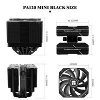 Refroidisseur à air pour processeur Thermalright Peerless Assassin 120 Mini, 6 caloducs, ventilateur PWM 120 mm TL-D12B