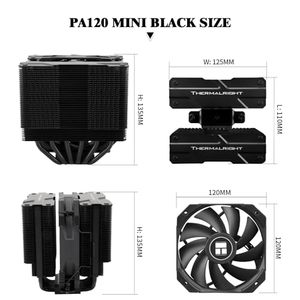 Refroidisseur à air pour processeur Thermalright Peerless Assassin 120 Mini, 6 caloducs, ventilateur PWM 120 mm TL-D12B - Product Image 4