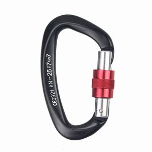 Échantillon Gratuit - Mousqueton Plat en Alliage d'Aluminium Aéronautique de Haute Qualité 25KN en Forme de D pour l'Escalade en Extérieur - Product Image 5