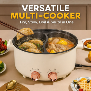 Nouvelle cocotte électrique portable multifonctionnelle, cuiseur électrique 2 en 1 pour la cuisine et l'extérieur - Product Image 4