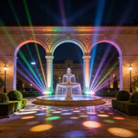 Proyector RGB de 20W a Todo Color, Luz Láser para Discoteca, DJ, FB4, para Eventos Nocturnos, Escenarios, Copa Mundial