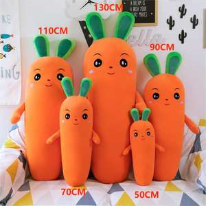 <span class=keywords><strong>Almohada</strong></span> en forma de comida de muñeca bonita larga al por mayor <span class=keywords><strong>almohada</strong></span> de juguete de peluche de zanahoria divertida de fruta vegetal - Product Image 2