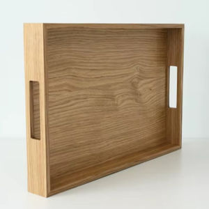 Bandeja de Servir de Madera de Lujo Tallada a Mano, Diseño Personalizado, Madera Premium Hecha a Mano, Elegancia Pulida, Artesanía Ecológica - Product Image 1