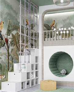 Lit en bois massif à deux étages Secret Hideout pour enfants - Luxe <span class=keywords><strong>l</strong></span>éger et minimaliste, personnalisable avec rangements et barrières de sécurité - Product Image 4