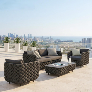 Modern Luxury Aluminum Patio Set for Hotels Villas Courtyards Parks Dining Weather Resistant Garden Outdoor Furniture - Product Image 3