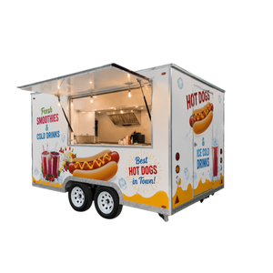 Camion de restauration mobile pour jus, café, <span class=keywords><strong>mini</strong></span>-crèmes glacées, pizzas, avec véranda, pour petites entreprises - Product Image 5