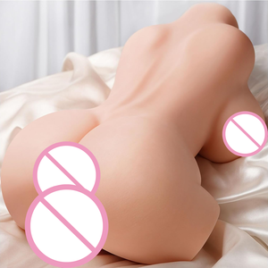 Poupée sexuelle réaliste demi-corps, masturbateur masculin, jouet pour adultes avec gros seins souples, poupée réaliste de 15 lb avec 2 canaux texturés - Product Image 4
