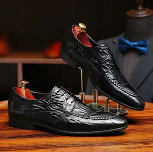 Chaussures Oxford en cuir véritable faites à la main, bout fermé, à enfiler, imperméables, pour hommes, chaussures de travail - Product Image 2