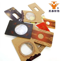 Ensemble de cartes d'emballage pour pièces de monnaie en or avec impression UV invisible, effet irréversible à usage unique et inviolable