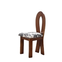 Chaise ergonomique en bois massif avec dossier, design moderne, pour salle à manger, dressing, négociation, loisirs, empilable, usage domestique et scolaire L068