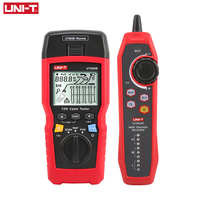 UNI T TDR UT685B KIT Détecteur de câbles et testeur LAN RJ45 RJ11 avec écran LCD, portée 500m, outil réseau Ethernet/POE