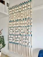 Rideau en macramé fait main, grand rideau mural à franges, séparateur de pièce, rideau de porte bohème pour la décoration intérieure