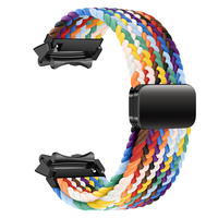 Profitez d'un joli bracelet de montre réglable pour Amazfit T-Rex 2/3 Bracelet en nylon tressé tissé