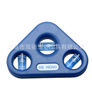 De Heng Mini Spirit <b>Level</b> Triangle 3 Bubbles Blue For Household And Diy Use - Product Image 3