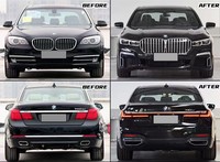 Kit carrosserie F01 à G12 pour BMW F01 F02, accessoires de mise à niveau vers G12, pare-chocs de voiture restylé