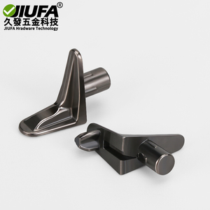 Soporte de estante de aleación de zinc Jiufa con acabado negro para muebles de gabinete - Product Image 2